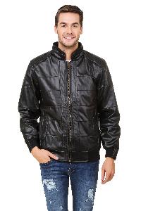 Pintex Black Shine Leather Jacket