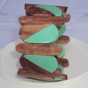 Green Wooden Bracelet