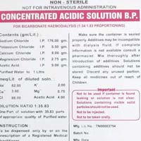 concentrated haemodialysis solution
