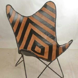 Leather butterlfly chair