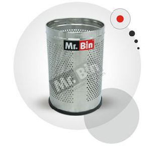 SS Full Perforated Round Dustbin