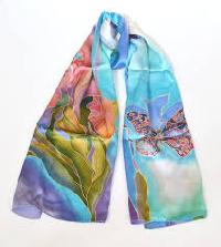 hand painted scarf