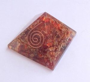 Carnelian Orgone Chakra Pyramid