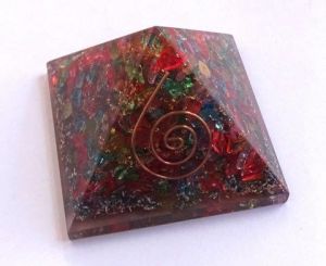 Chakra Onyx Orgone Energy Pyramid