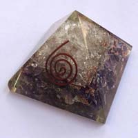 Crystal Amethyst Orgone Pyramid