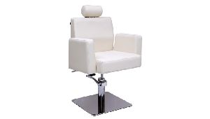 Sandy White Reclining Salon Chair