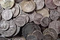 metal silver coins