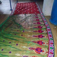 Net Embroidered Saree