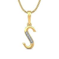 Aashapura jewellwers 18K Yellow Gold and Diamond Pendant