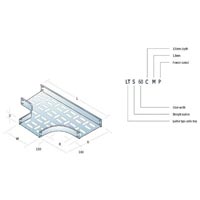 Horizontal Tee Perforated Cable Tray