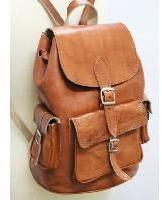 leather rucksack bag