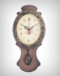 Brown Antique Wall Clocks with Pendulum