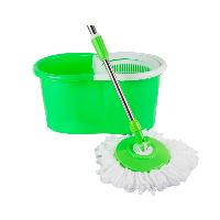Wringer Plastic Bucket with Mop and Extra Refill