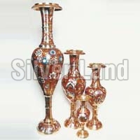 Brass Flower Vase Set