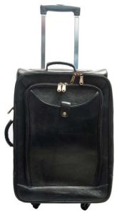 Leather Trolley Suitcase