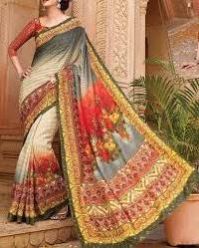 digital printed sarees