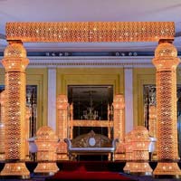 Ashika  Fiber crystal Wedding mandap