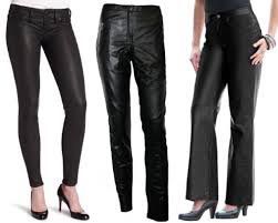 Womens Leather Trouser