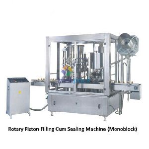 Automatic Rotary Monoblock Piston Filling Cum Sealing Machine