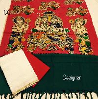 Dress with Pen Mangalgiri cotton Dupatta