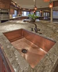 Embossed Kitchen Copper Sinks