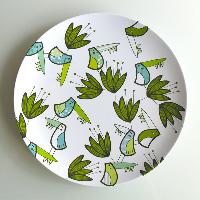 designer melamine plates