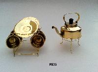 Brass Miniature Kettle set