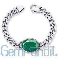 Emerald Silver Bracelet