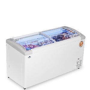 Curved Glass Top Freezer