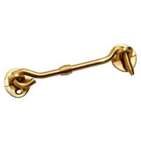 Brass Oval Staple Cabin Hook