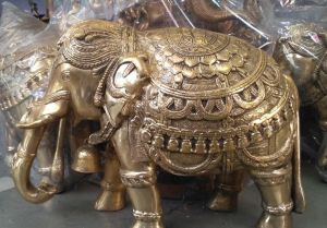 Brass Elephant Statue