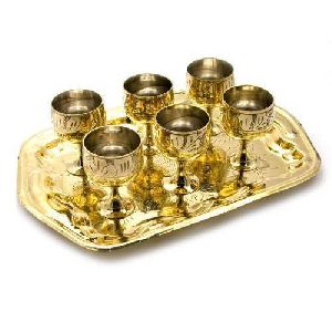 Brass Goblet Set