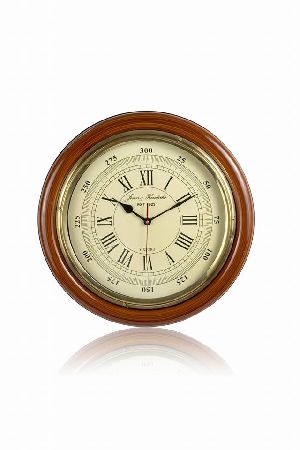 Wooden Round Wall Clock