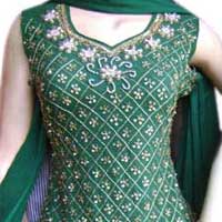 Ladies Salwar Suit (Green)