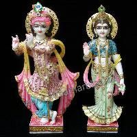 Marble Radha Krishna Statue