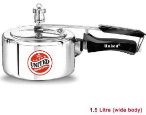 1.5 Litre (wide body) Regular Aluminium Inner Lid Pressure Cooker