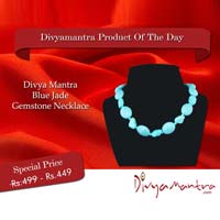 Divya Mantra Blue Jade Gemstone Necklace