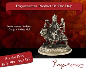 Divya Mantra Goddess Durga 4 Inches Idol