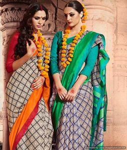 Lt Bhagalpuri silk saree