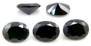 Black Monzonite Diamond Beads