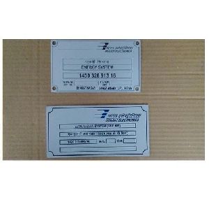 Chemically Etching Name Plate