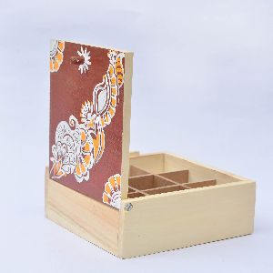 IVEI Hand painted wooden Chowk Art trinket box