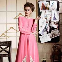 Embroidered Western Pink Color Kurtis-562