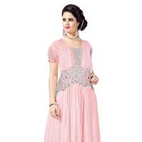 Heavy Designer Light Pink Color Gown