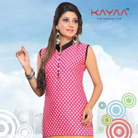 Readymade Dark Pink color Fabulous Flower Printed Kurtis