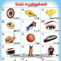 Alphabet Chart in Tamil