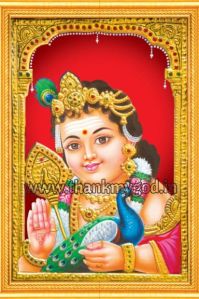 Lord Murugan Tanjore Painting