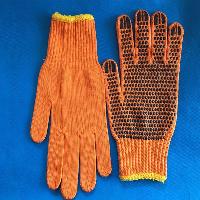 PVC Dotted Cotton Knitted Glove