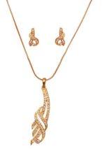 S shape Gold Plated Pendant