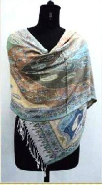 PTL PRINTED SCARF WITH FRINGES